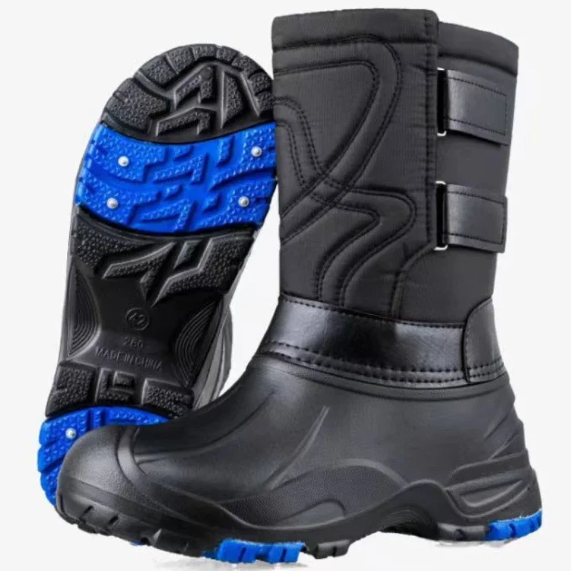 Outdoor Sports Men Boots Winter Waterproof Shoes for Men Light Rain Boots Fur Fishing Boots Winter Snow Boot New Male Footwear