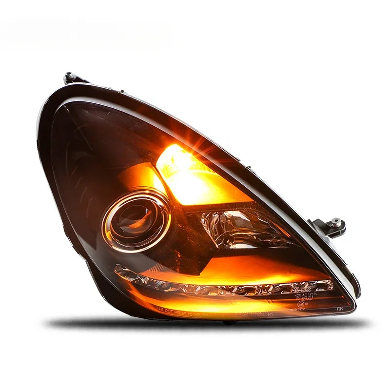 Head Lamp for Benz SLK R171 LED Headlight 2004-2011 Headlights SLK R171 DRL Turn Signal High Beam Angel Eye Projector Lens