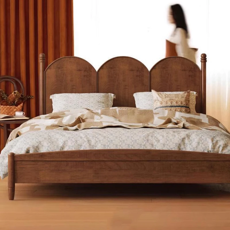 

Wooden Japanese Design Bed Bedroom Sleeping Storage Floor Massage Bed Children Double Modern Letto Matrimoniale Hotel Furniture