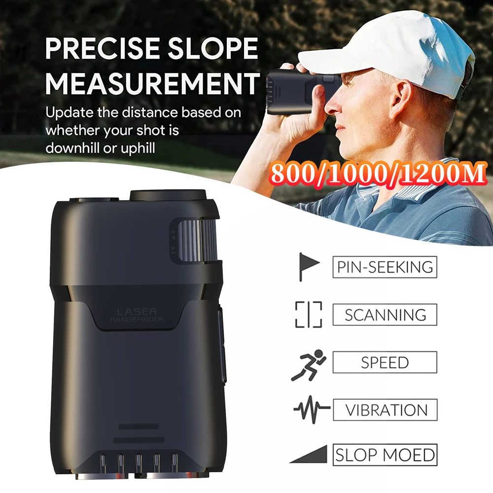 

800/1000/1200M Golf Laser Rangefinder Mini Golf Laser Measure Distance Meter for Golf Sport Hunt Survey Sport Laser Rangefinder