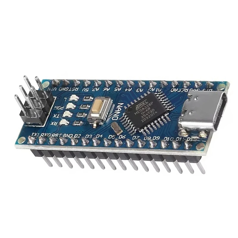 10Pcs For Arduino Nano V 3.0 Atmega328 Controller Compatible Board Module PCB Development Board TYPE-C USB NANO-AU32