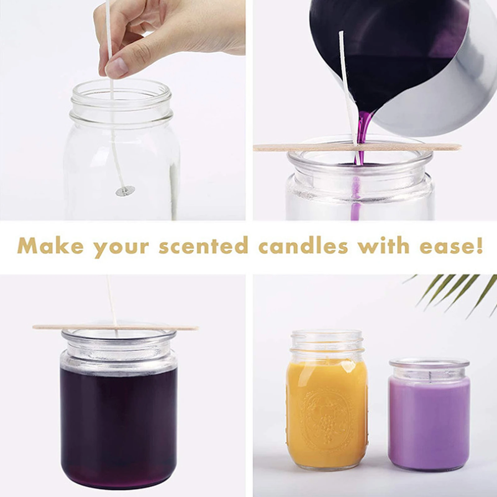 

to Weave Making Kit Tea Lights Candles Round Plastic DIY Wicks Accessories