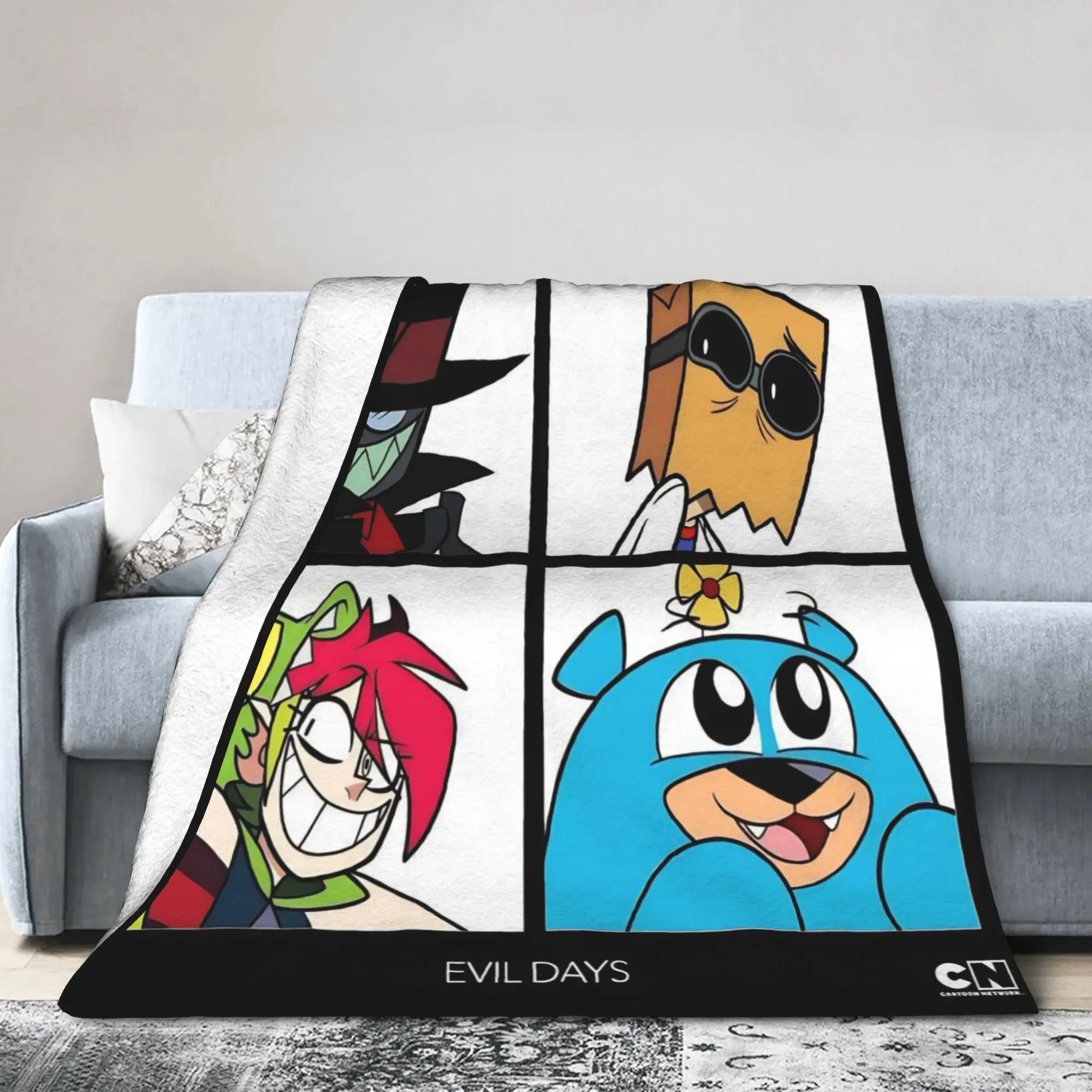 Villainous Comdy Blankets Flannel  Relax Lightweight Thin Throw Blankets for Bedding Rug Piece