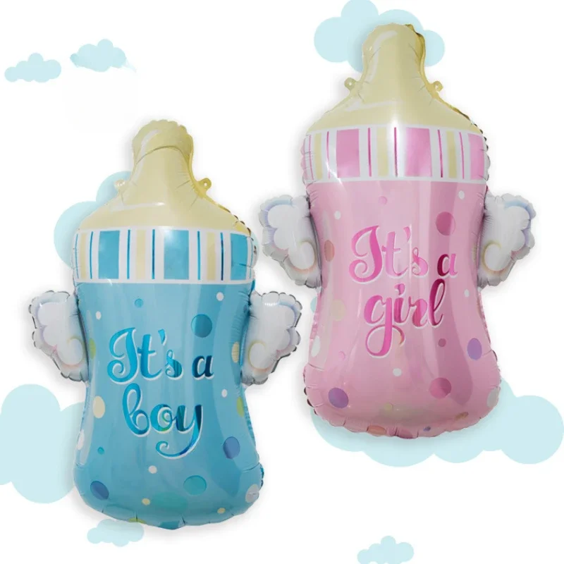 Baby Welcome Party New Mini Milk Bottles, Baby Pacifiers, Aluminum Balloons for Children's Birthday Party Decoration