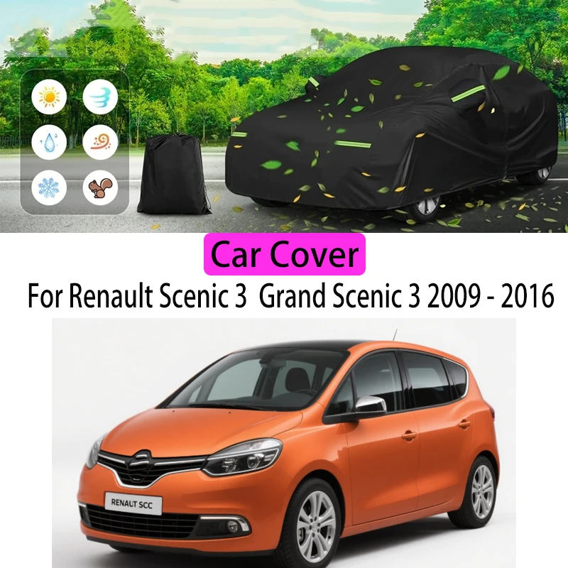 

For Renault Scenic 3 / Grand Scenic 3 Car Cover Protection Sunscreen Heat Insulation Dust Resistant Scratch Car Exterior
