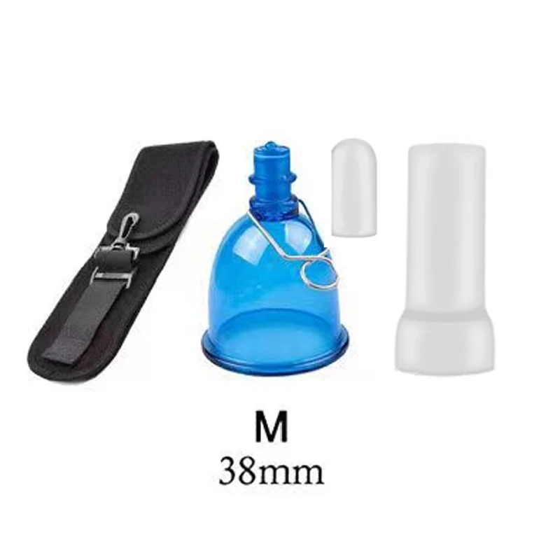 Size Master Male Wearable Penis Vacuum Cup with Belt Pump and Extender Stretcher Cup Hanger for Penis Enlargement