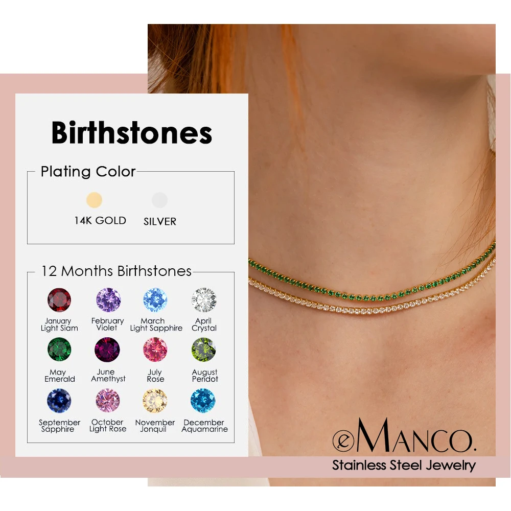 Manco moda cristal de alta qualidade aço inoxidável banhado a ouro colar senhoras acessórios encantadores presentes atacado