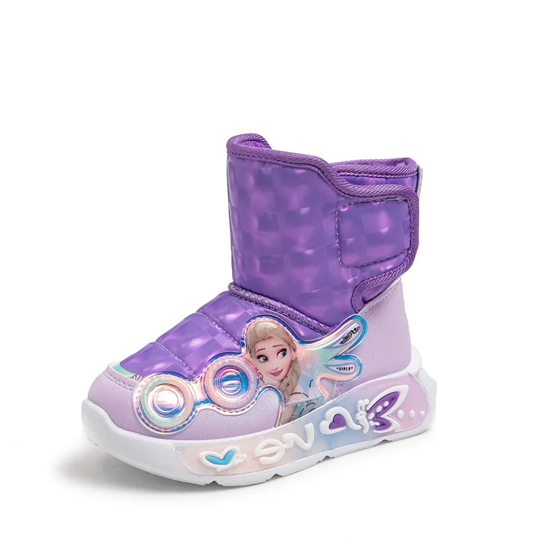 Disney cartoon kids frozen princess cute Casual Fashion Boots soft sports shoes for gift EU size 26-37