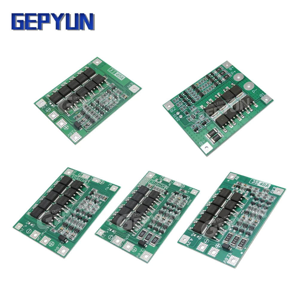 3S 20A 25A 40A 60A Li-ion Lithium Battery 18650 Charger Balance/Enhanced PCB BMS Protection Board For Drill Motor Module