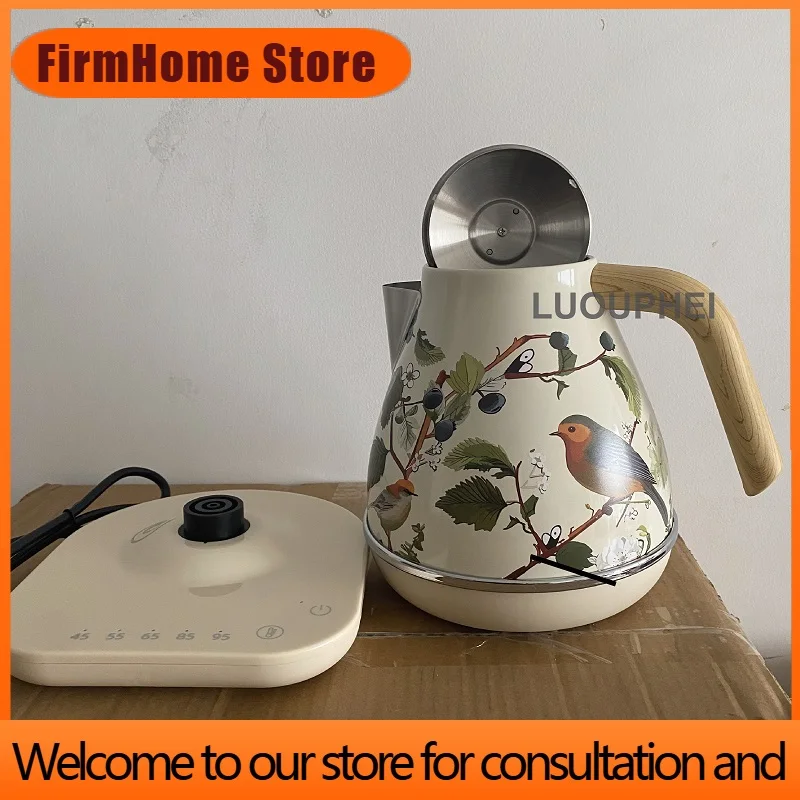 FirmHome Store1850W Retro Electric Kettle Temperature Control Boiling Kettle 304 Stainless Steel Keep Warm Electric Teapot Auto