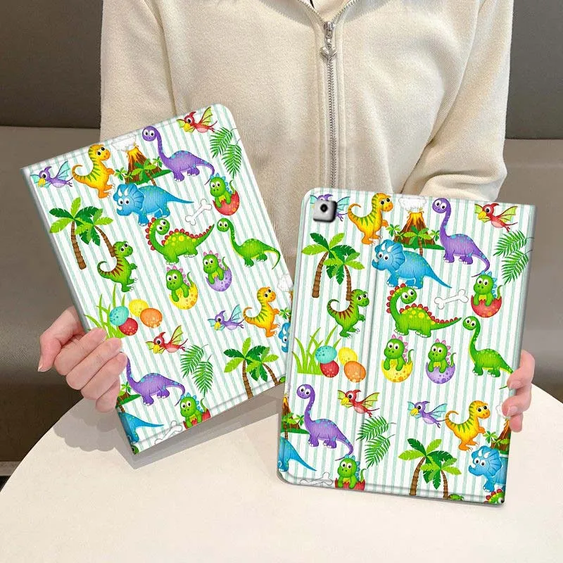 

Cartoon Anime Dinosaur Tablet Case For iPad Pro Air Mini 1 2 3 4 5 6 7 7th 8th 9th 10th 11th 10.2 9.7 10.5 10.9 11 2024 2025