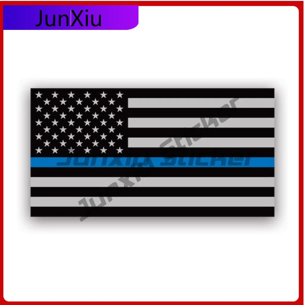 

Epic Thin Blue Line Subdued American Flag Sticker Decal Made Uv Protected Law Enforcement First Responder Police Usa Artistic