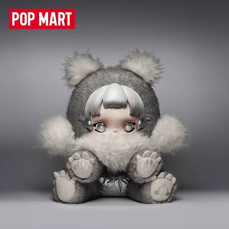 POPMART SKULLPANDA Serie Punk Panda Muñeco de Peluche Caja Sorpresa Juguetes Figura de Acción Anime Decoración de Escritorio Caja Misteriosa de Juguete