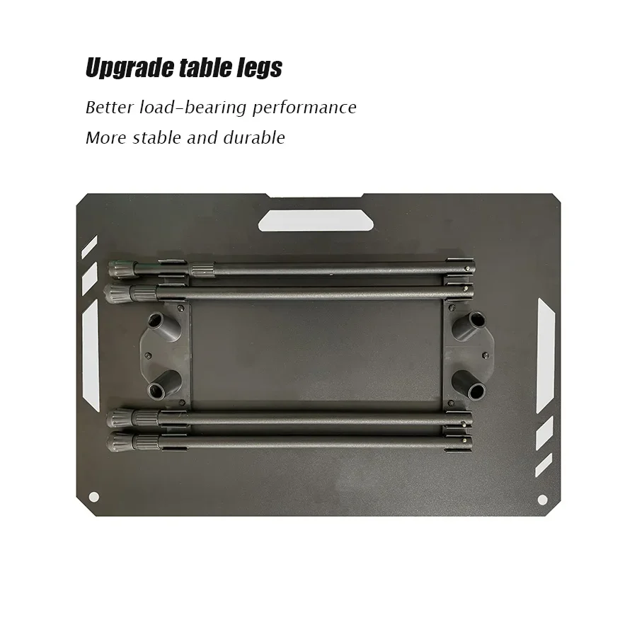 Lightweight Outdoor Tactical Table Aluminum Alloy IGT Table Folding Table Light Bar Barbecue Picnic Liftable Camping Table New