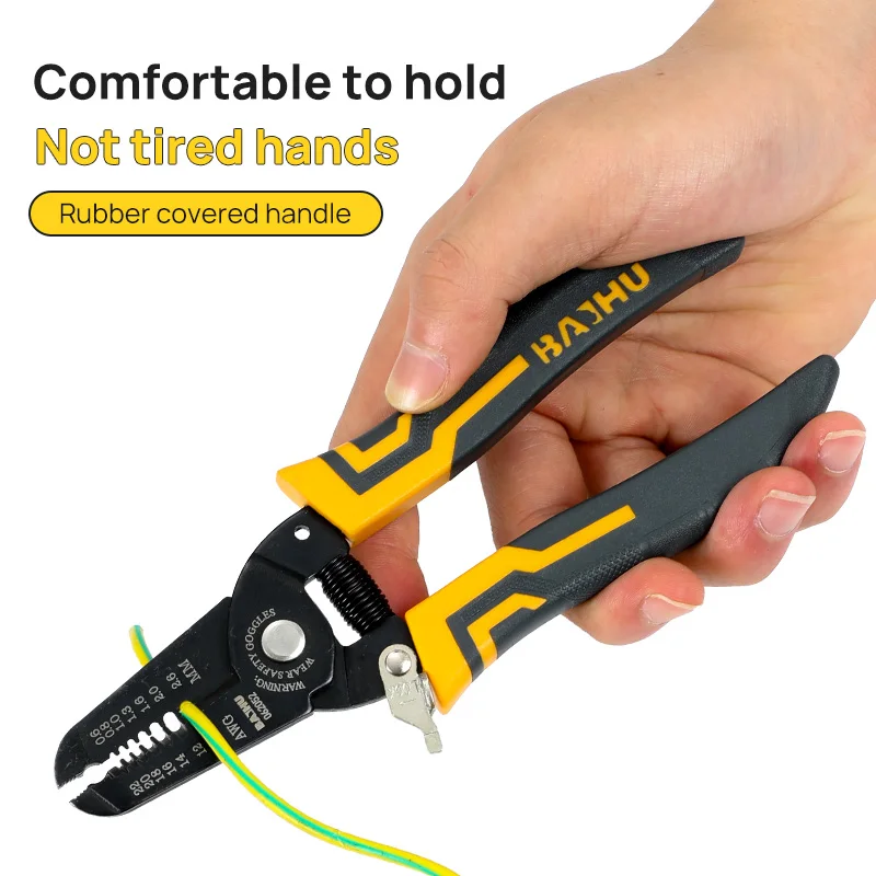 Wire Pliers Multifunctional Electrician Peeling Household Network Cable Wire Stripper Puller Stripper Tools