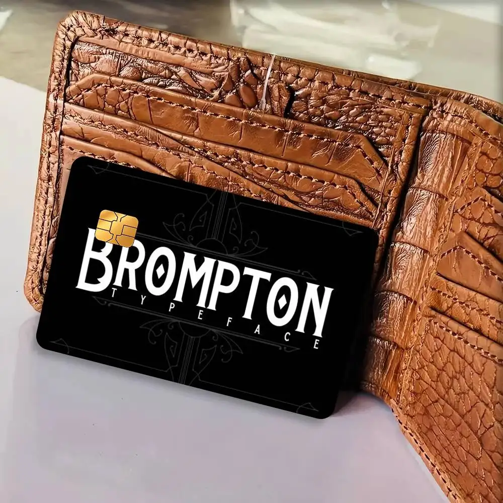 A B-rompton LOGO Diy   Cartoon Credit Card Skin Stickers For Bank Card Bus Metro Card Sticker Waterproof Women Gift