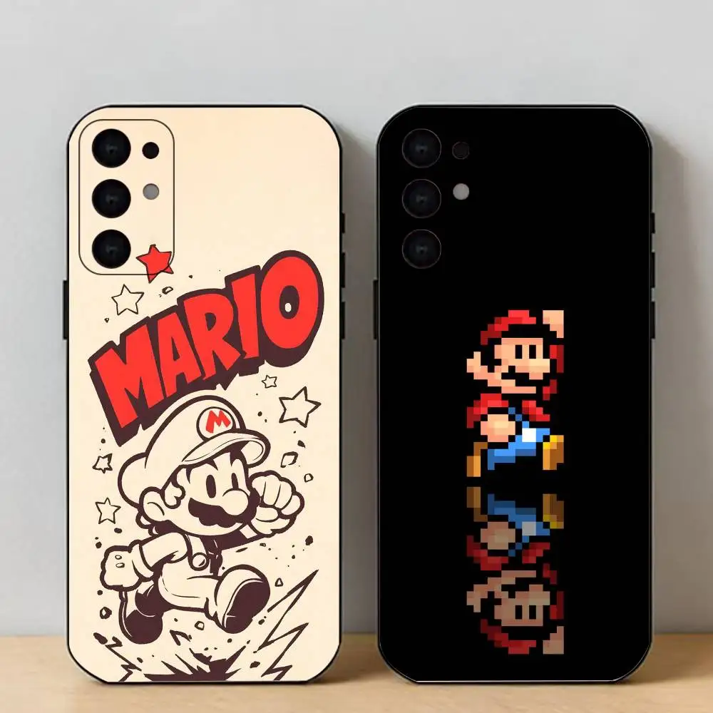 

S-Super M-Mario Bros Phone Case For Samsung S25,24,23,22,30,21,10,9,Ultra,Plus,Lite Soft Black Case