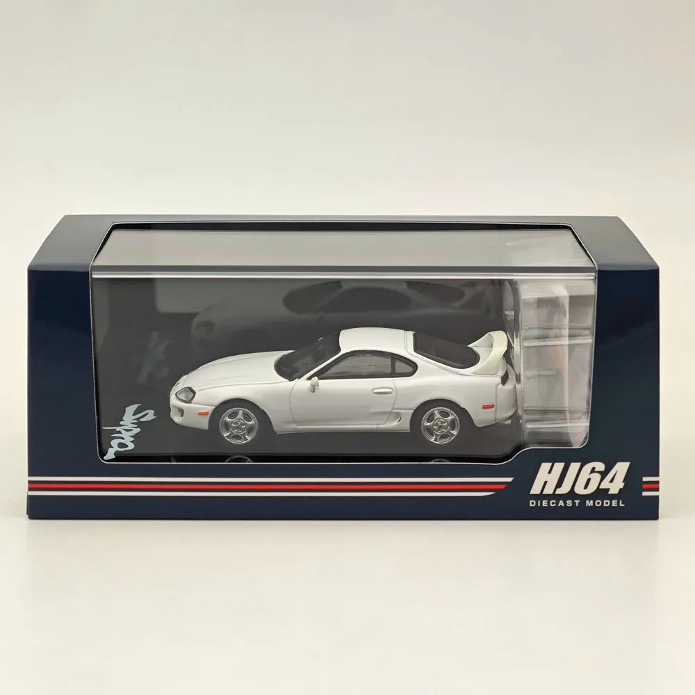 

Hobby Japan 1:64 For SUPRA RZ JZA80 with Active Spoiler Parts White HJ642042W Diecast Models Car Collection Auto Toys Gift