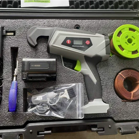 Attacheuse électrique pour plantes, kit d'attachage électrique de jardin pour légumes, machine d'attachage sans fil pour plantes et vignes avec ruban adhésif, pour vigne