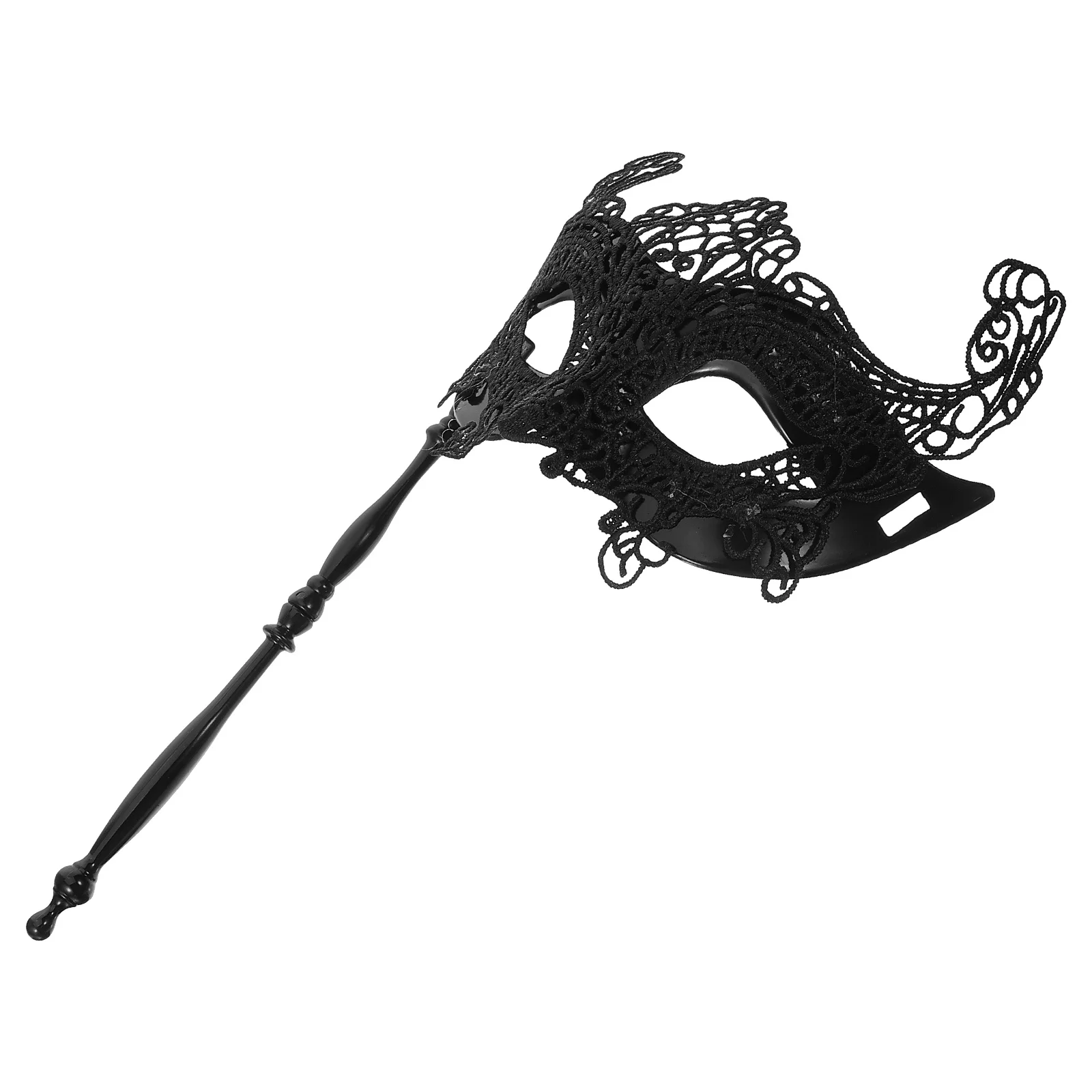 

Fox Mask Chic Half Face Masquerade Mask Costume Prop Stick for Masquerade Prom Party Masks for Adults Costume Prop