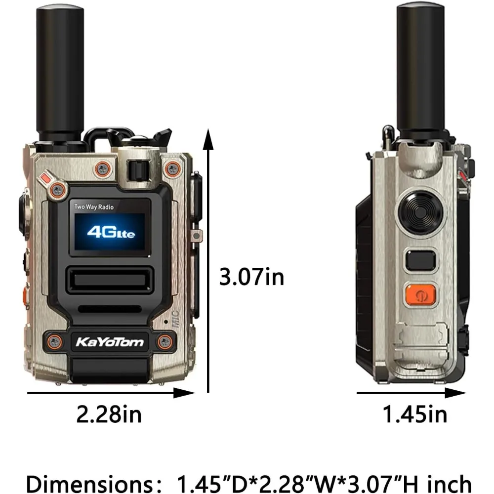 วิทยุสื่อสาร KaYoTom M08 Global Walkie Talkie 4G POC พร้อมระยะการสื่อสารไม่จำกัด