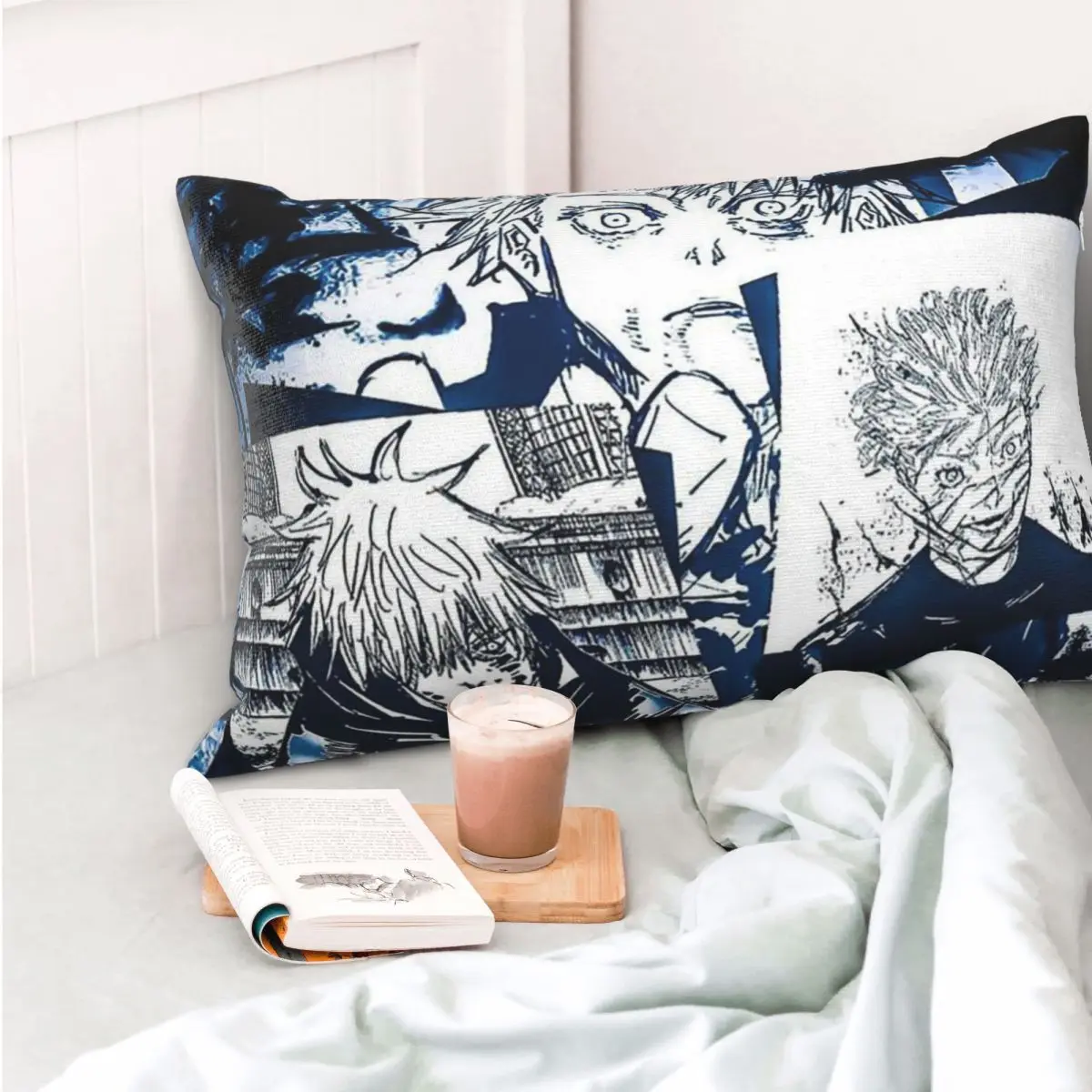 Jujutsu Kaisen Satoru Gojo Rectangle Pillowcase Cushion Cover Decorative Bedroom Bed Home Comfort Throw Pillow