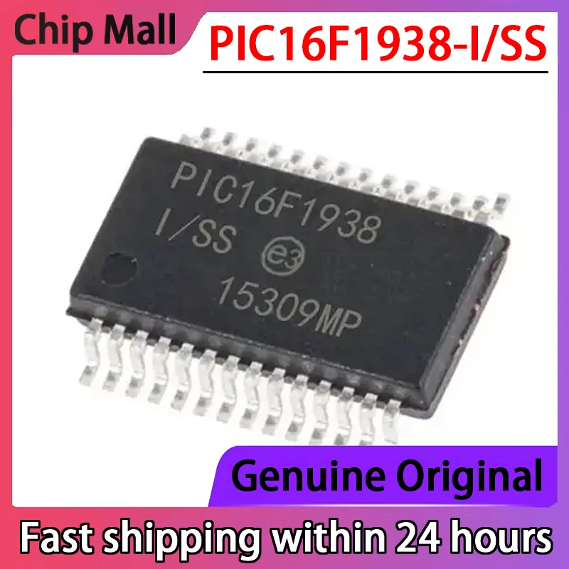 

New Original PIC16F1938-I/SS PIC16F1938 SSOP-28 8-bit Microcontroller Chip