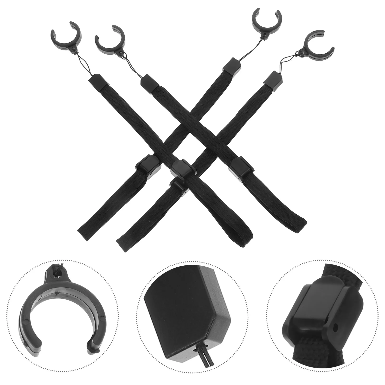 

4pcs Cane Lanyard Anti Lost Straps Walking Stick Accessories Lightweight Portable Safety Protection Fits Various Canes Hiking