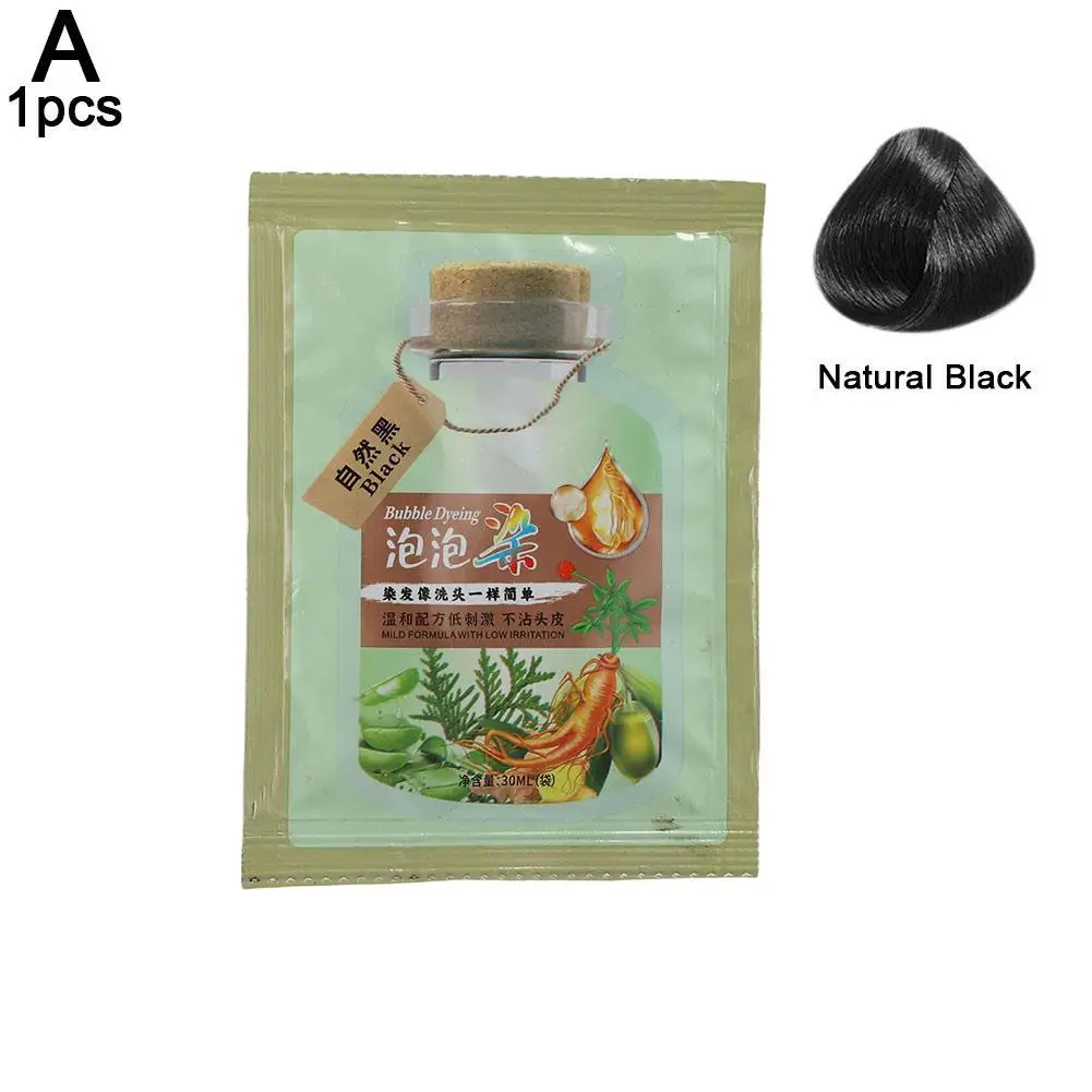 1/10 Stuks Voor Haar Koffie Champu Natuurlijke Kleurstof Shampoo Para Cubrir Canas Professionele Grijs Haar Repareren Vrouw Wit haar Cover