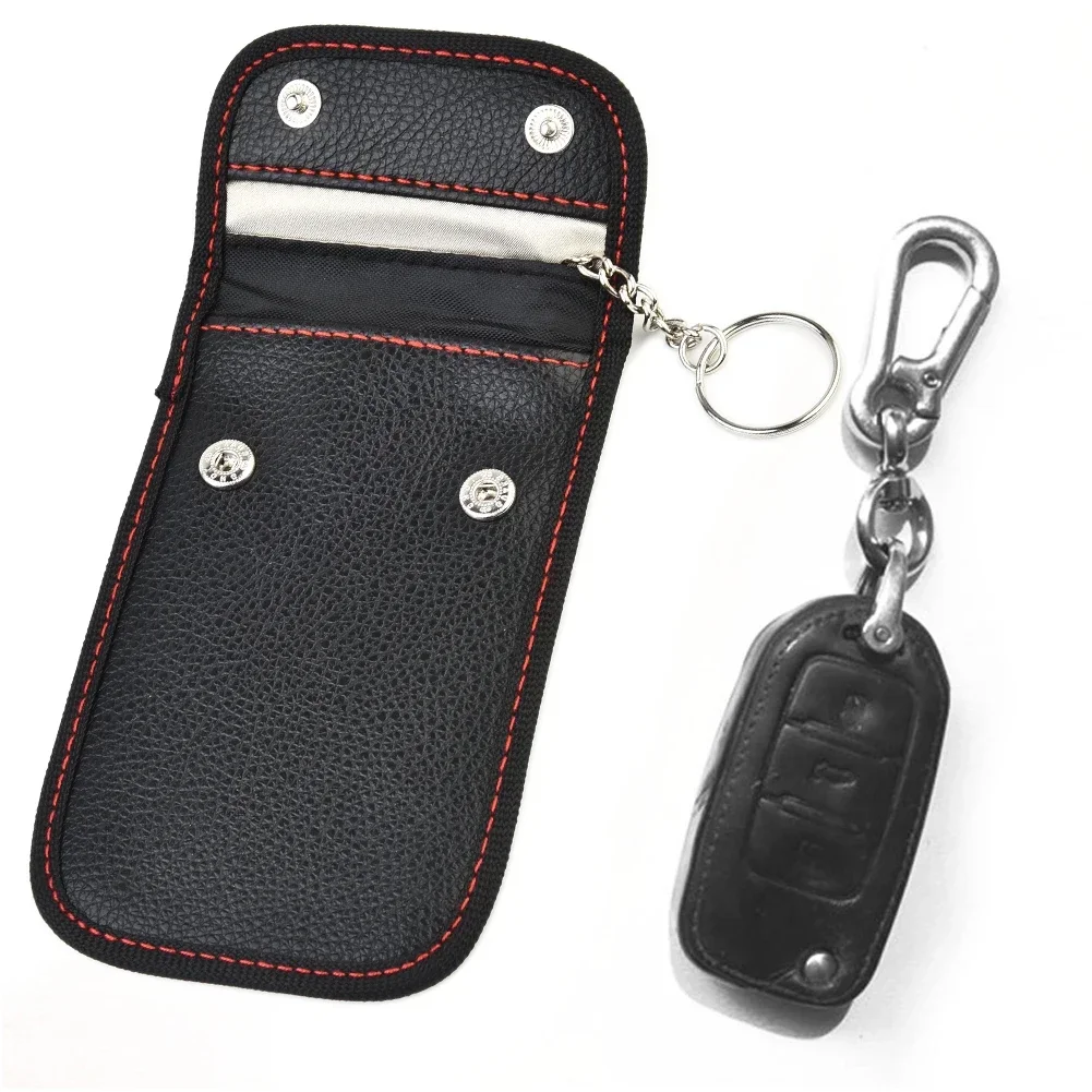 Anti Theft Signal Blocking Cover Pouch Case RFID Key Bag Leather WIFI Protection Shielding Waterproof RFID Useful