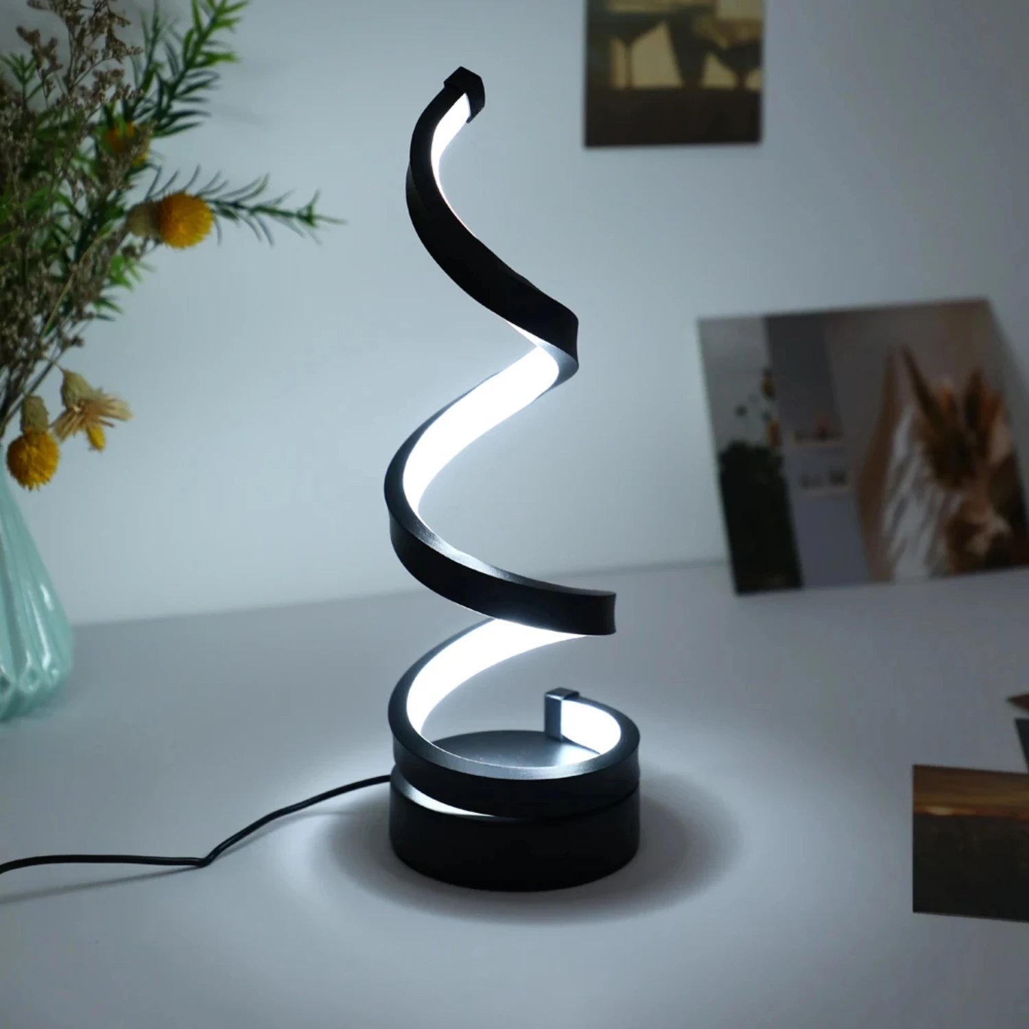 New Elegant and stylish Modern Creative Art Decorative Bedroom Bedside Desk Table Lamp with Simple Design for a Unique, Stylish,