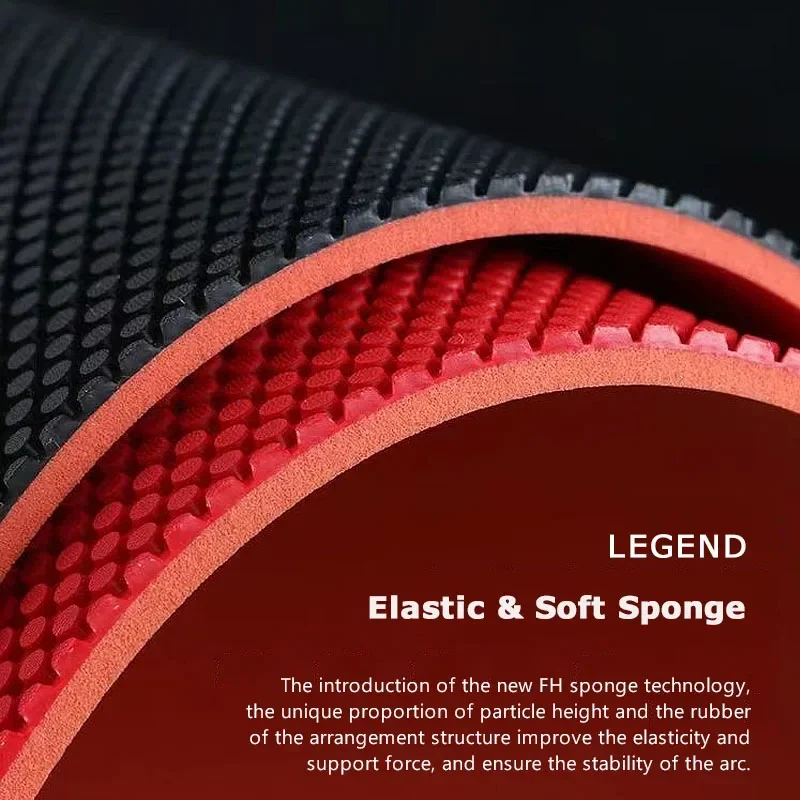 729 Friendship Legend 802 Table Tennis Rubber / OX Sheet Pimples-out Ping Pong Rubber with Elastic Sponge ITTF Approved