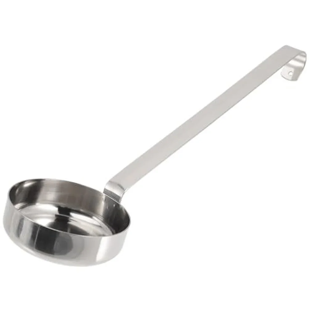 Flat Bottom Sauce Spoon With Ounce Measurement For Pizza Sauce And For Tomato Sauce For Even Spreading And Dosing
