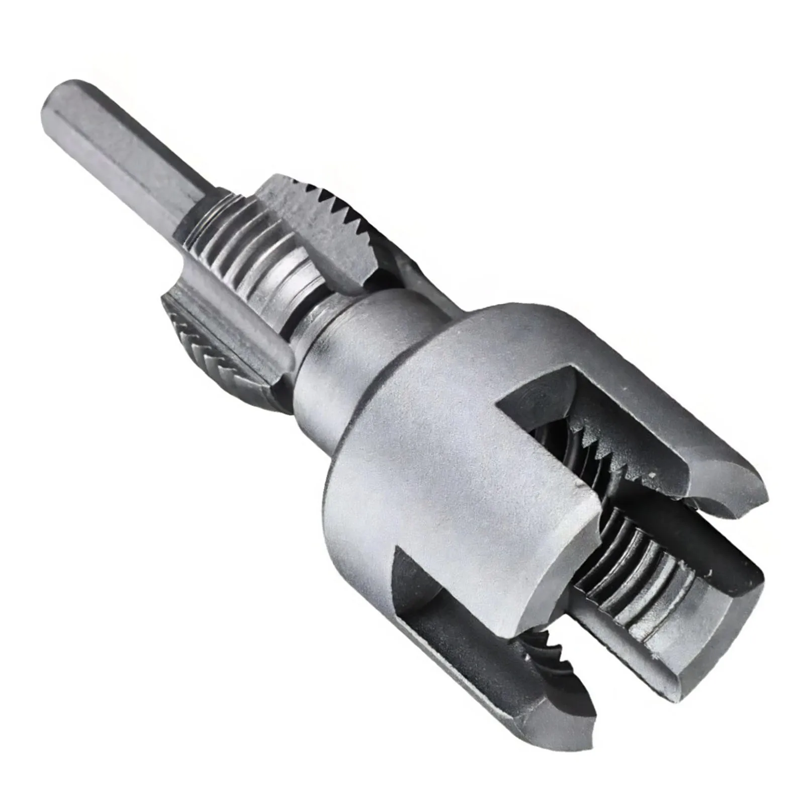 Pipe Threader Tool 2 in 1 Design  Steel Internal External Pipe Threading Tool  Hex Extension Rod for Home Repair