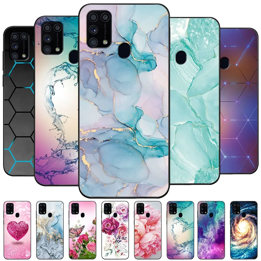 Case For Samsung M31 Prime M31s TPU Soft Fashion Silicone Phone Case For Samsung Galaxy  M 31 M31Prime Cute Back Cover Fundas