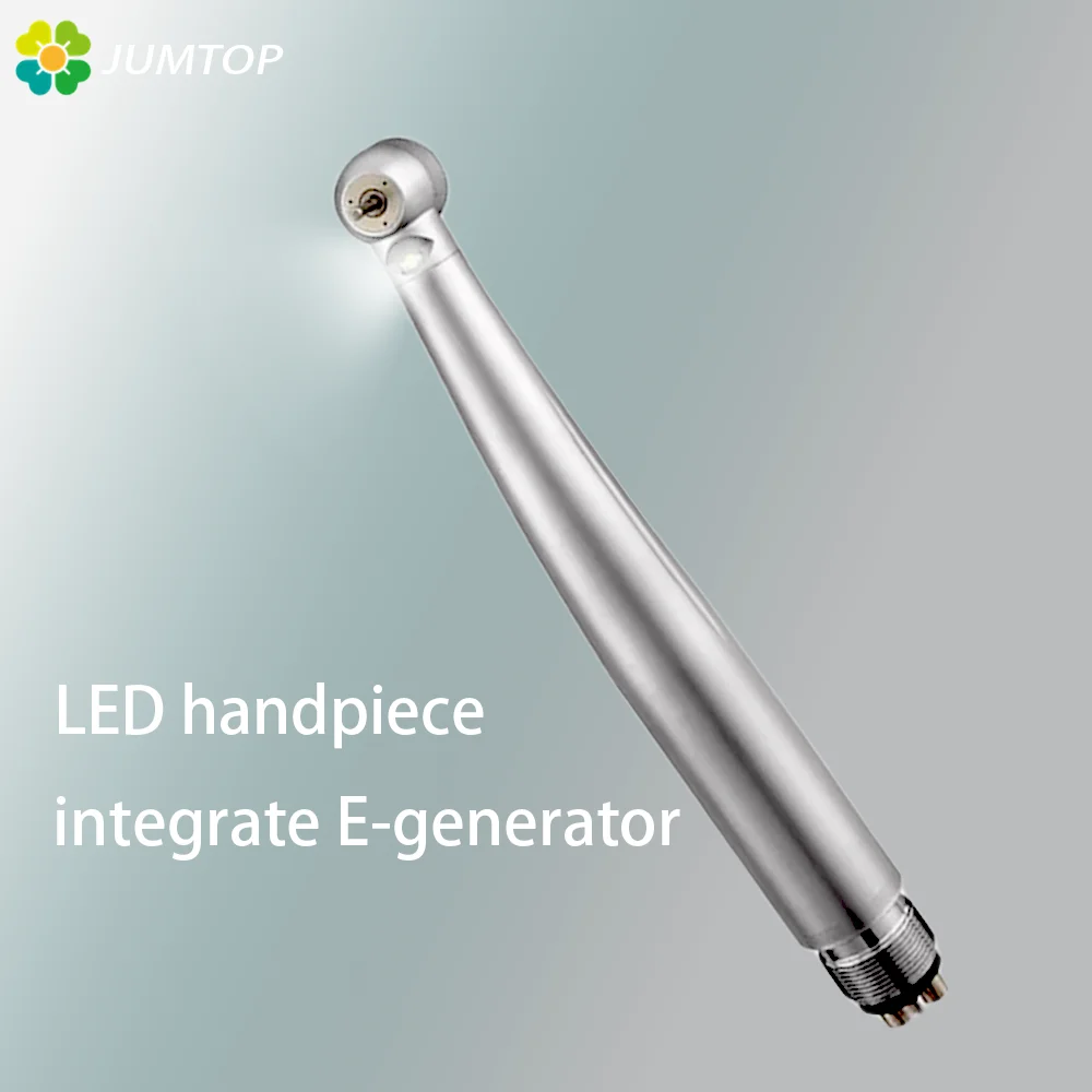 Dental LED Handpiece High Speed Piece E-generator Integrated Torque Head Push Button Turbine Air Max Dentistry Hand Piece