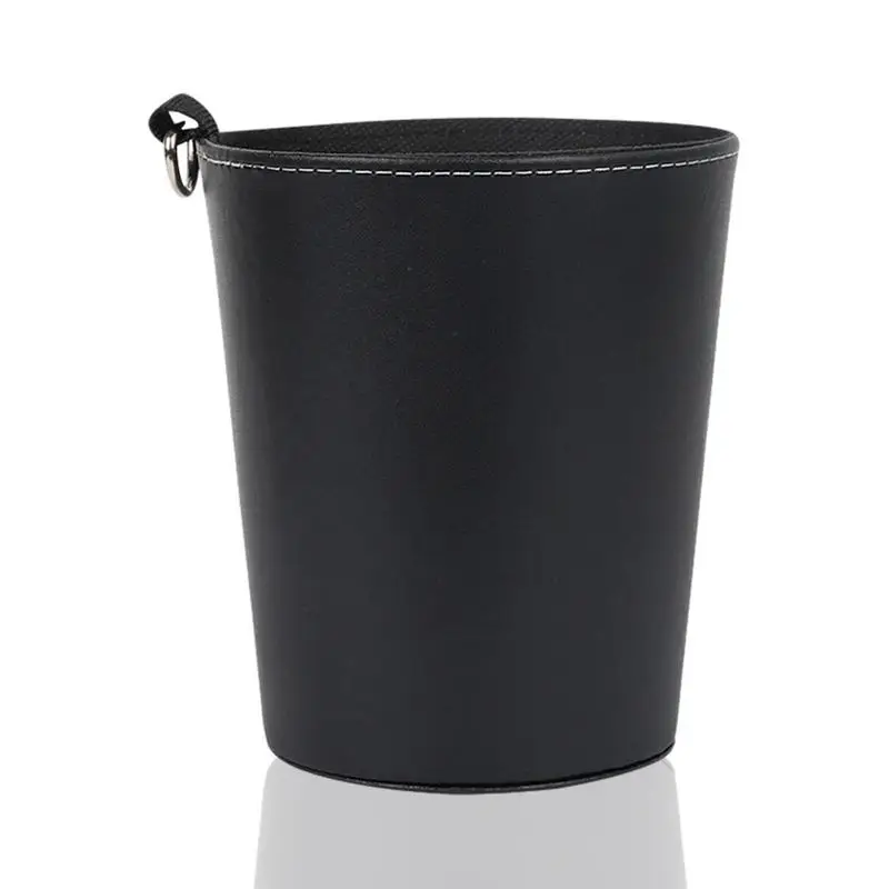 Garbage Can For Car Air Vent Car Trash Can Leather Storage Container Trash Bin For Car Vehicle Trash Can Car Dustbin Car Garbage