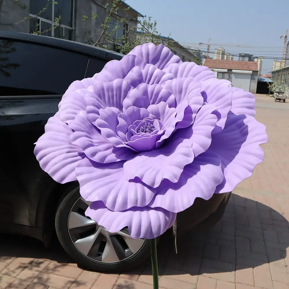 50cm PE Artificial Peony Window Display Photo Props Simulation Peony Flower Flower Show Props Background Wall Decoration