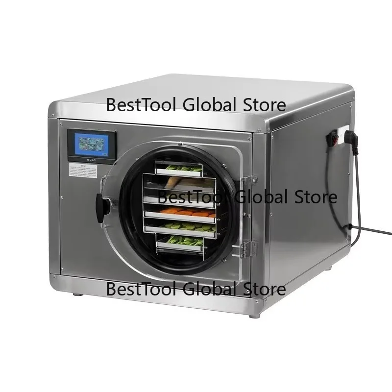 

Double Cylinder Stainless Steel Vacuum Fre-e Drying Machine Food Lyophilizer Fruits Vegetables Pet Food Vacuum F-ze Dryer