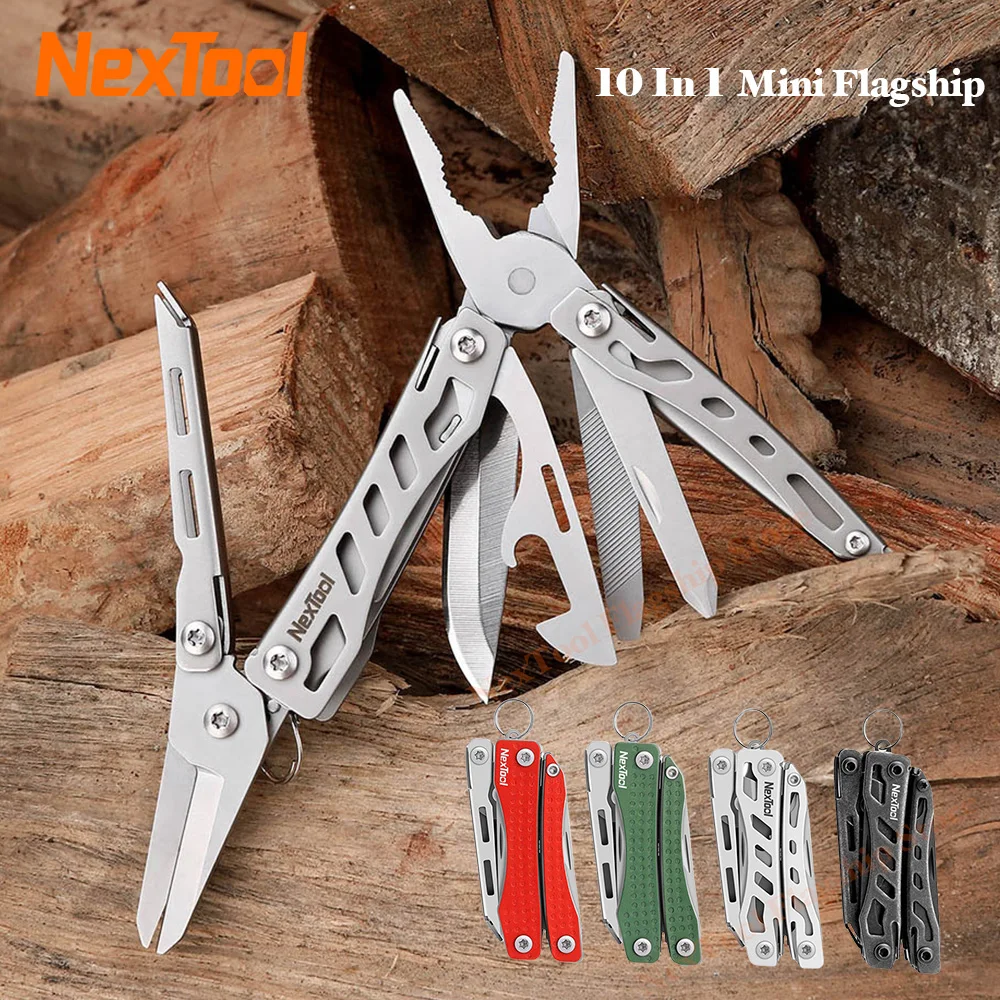 NexTool Mini Flagship 10 IN 1 Multi Functional Tool Folding EDC Hand Tool Screwdriver Pliers Bottle Opener for Outdoor Scissors