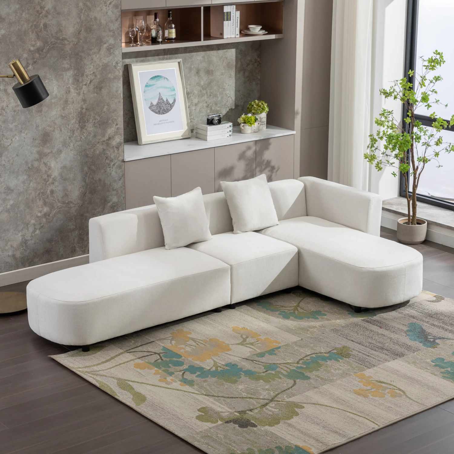 

U-Style Luxury Modern Living Room Sofa with Upholstery