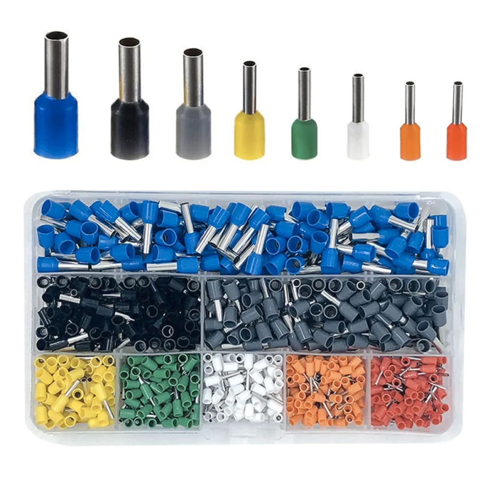 800-teiliges AWG 22-10 Kabelendhülsen-Set - Kabelendverbinder - Stiftklemmen-Sortiment - Isolierte Kupfer-Crimpklemmen – Detail 1