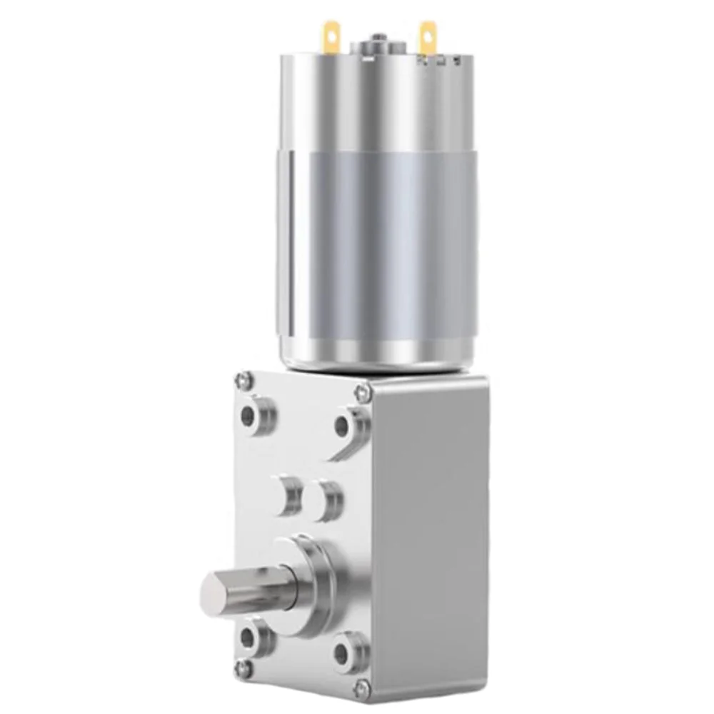 

5840 555 DC Worm Gear Motor 12V 24V Forward And Backward Adjustable Speed Self Locking Turbo Worm Gear Motor Reducer Gearbox