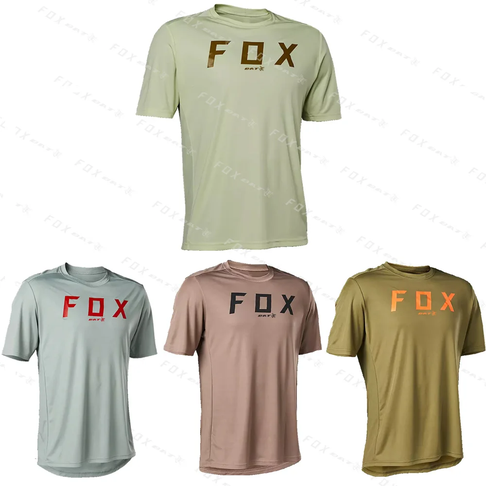 

Men's Downhill Jersey Short Sleeves Team Event Wear MTB T-Shirts BAT FOX Motocross Mountain Enduro Bike Clothing Cycling Jersey