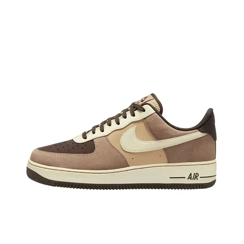 Nike Air Force 1 Low Man's Skateboarding Shoes AF1 Pure Classic Retro Style Rice Brown Sneakers FB8878-200