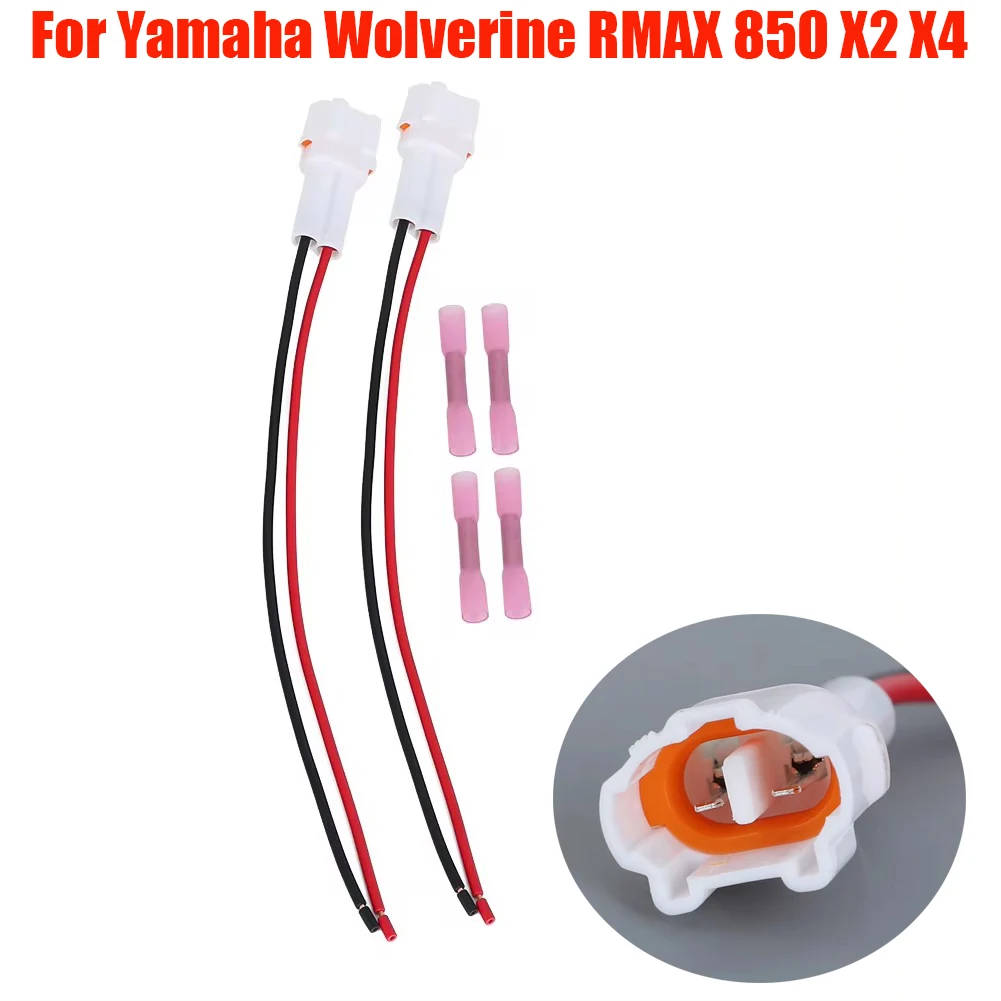 Power Lead plug Connector Plug Socket For Yamaha Wolverine RMAX 850 X2 X4 708 RMAX2 1000 RMAX4 R-Spec 2016 2017 2018 - 2021