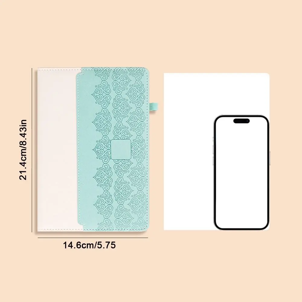 PU Leather Cover A5 Notebook Horizontal Line 200 Pages Business Office Notebook Waterproof Thickened Diary Notepad