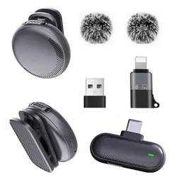 Mini Wireless Lavalier Microphone Lapel Buttonhole Small Do Cell Phone Microfono Micro Tie Mikrofon Telefonu Cravate For Iphone