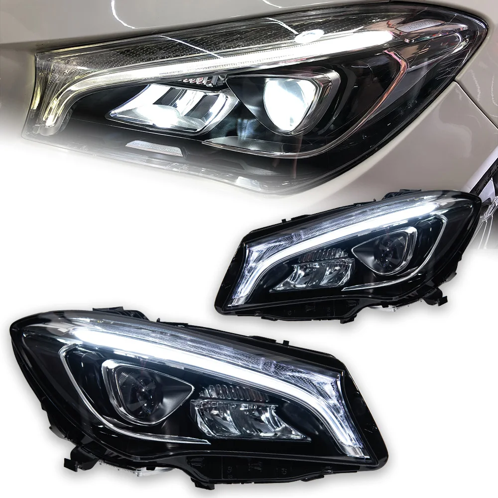 Car Styling Head Lamp for W117 CLA200 Headlights 2014-2018 CLA260 LED Headlight DRL Signal led Projector Lens Auto Accessories