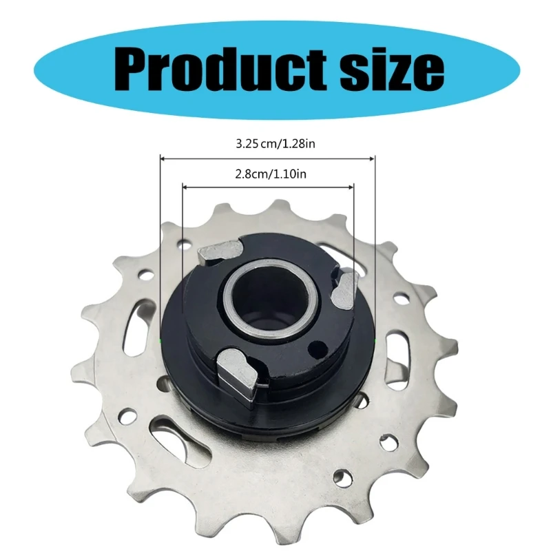 3Speed Mountain Bicycles Screw On Freewheels Conversion Chain 9-13-17T Cassette Sprocket Bicycles Freewheels Replacement